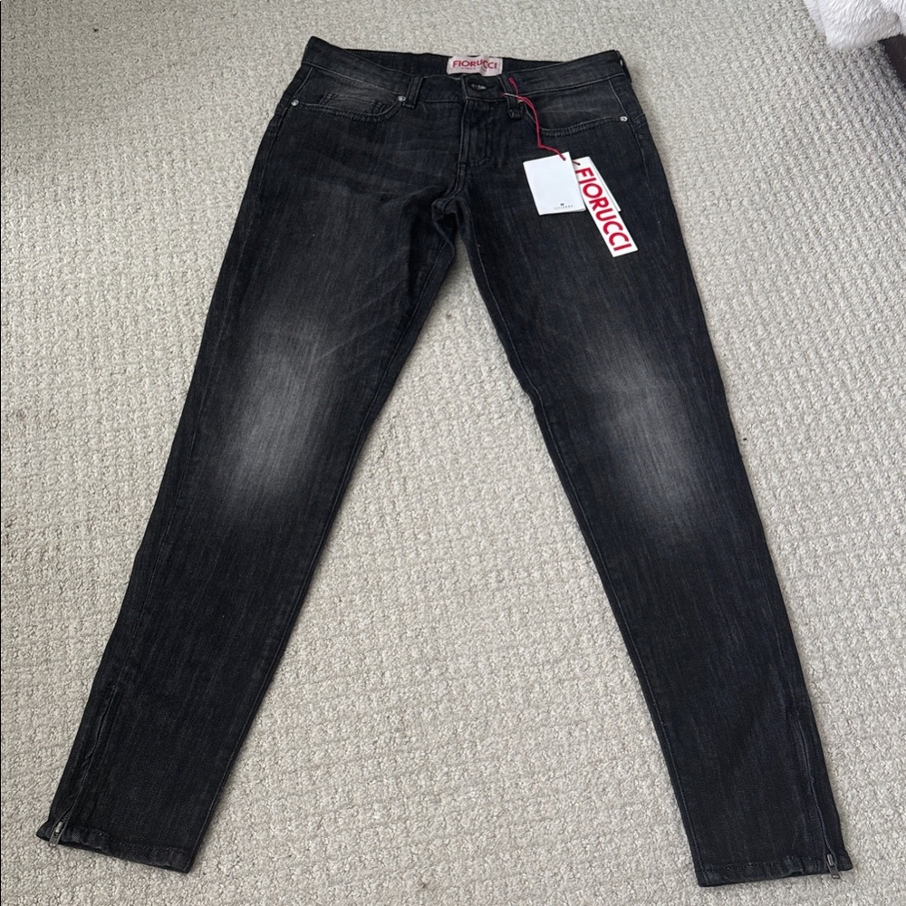 Fiorucci Women's Black Skinny Jeans size 26 40 Italian